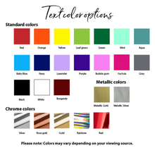 Load image into Gallery viewer, Color chart selection