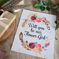 Custom Flower Girl Proposal Puzzle