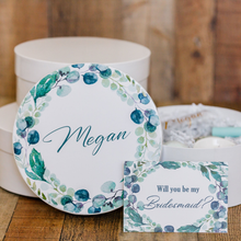 Load image into Gallery viewer, Light Floral Round Gift Box