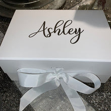 Load image into Gallery viewer, Personalized Birthday Box for Her - an empty gift box ready to be filled with the recipient&#39;s favorite items, perfect for surprising daughters, girlfriends, or friends on their birthday.&quot;
