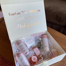 Load image into Gallery viewer, Bridesmaid proposal box empty bridesmaid box empty black image 2