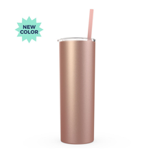 Load image into Gallery viewer, Personalized 20oz Stainless Steel Skinny Bridesmaid Tumbler - Roots and Lace