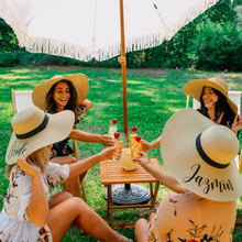 Load image into Gallery viewer, Wide brim sun hat - Personalized - Roots and Lace
