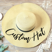 Load image into Gallery viewer, Personalized Floppy Sun Hat - Roots and Lace

