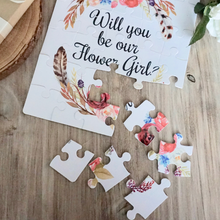 Load image into Gallery viewer, Custom Flower Girl Proposal Puzzle
