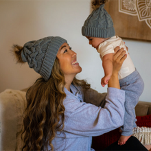 Load image into Gallery viewer, Mommy and Me Beanie set - Roots and Lace
