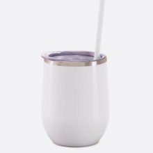 Load image into Gallery viewer, Bridesmaid Wine Tumbler With Straw - Roots and Lace
