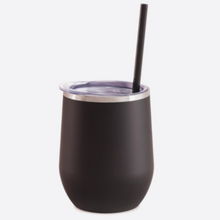 Load image into Gallery viewer, Bridesmaid Wine Tumbler With Straw - Roots and Lace
