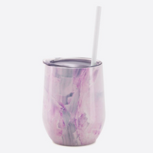 Load image into Gallery viewer, Bridesmaid Wine Tumbler With Straw - Roots and Lace
