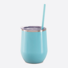 Load image into Gallery viewer, Bridesmaid Wine Tumbler With Straw - Roots and Lace

