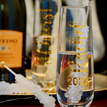 Load image into Gallery viewer, Personalized New Year&#39;s Eve Champagne Flute
